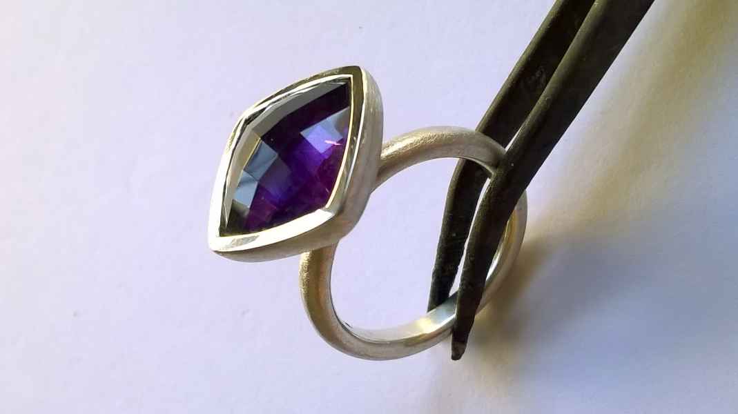 Amethyst, 925 Silber