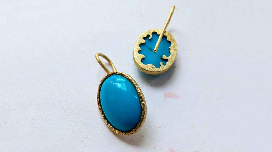 Arizona Türkis, 585 Gold